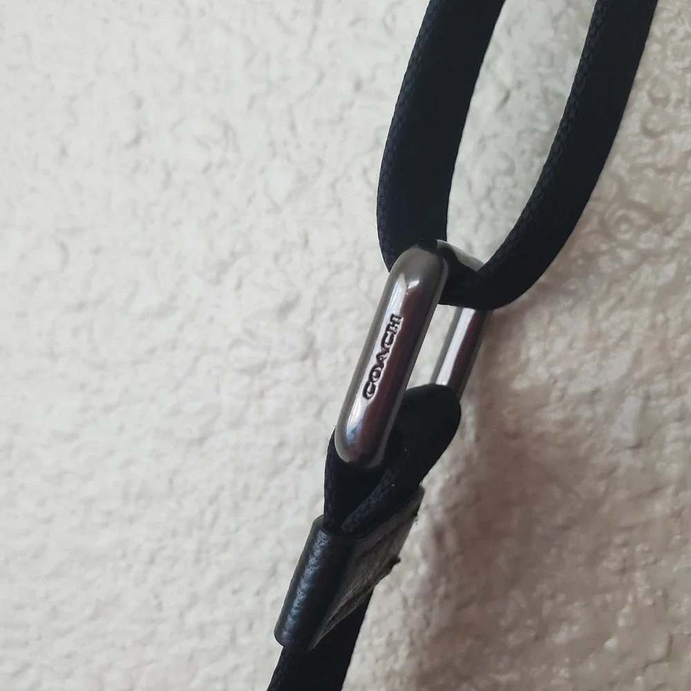 coach‎ medium crossbody wallet for women black leather